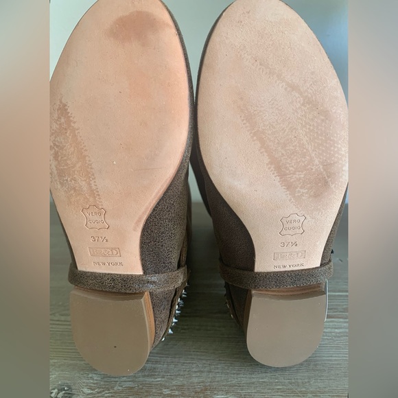 BE & D Brown Distressed Leather Boots - Picture 7 of 9